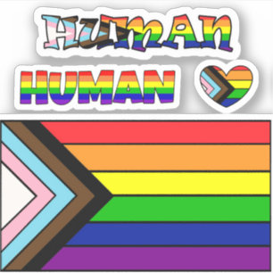 LGBTQIA+ Flag Pride and Support Sticker