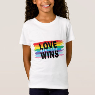 LGBTQIA Love Always Wins Rainbow Pride T-Shirt