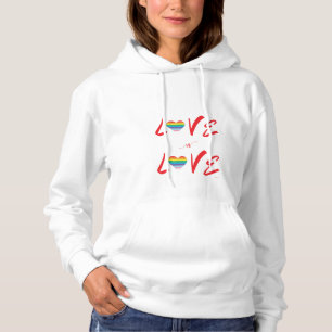 LGBTQIA Love Always Wins Rainbow Pride T-Shirt Hoodie