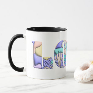 LGBTQIA LOVE is LOVE Rainbow Heart Pride Flag Mug