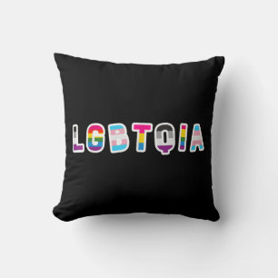 LGBTQIA Pride Flag  LGBT Asexual Bi Pansexual Tran Cushion