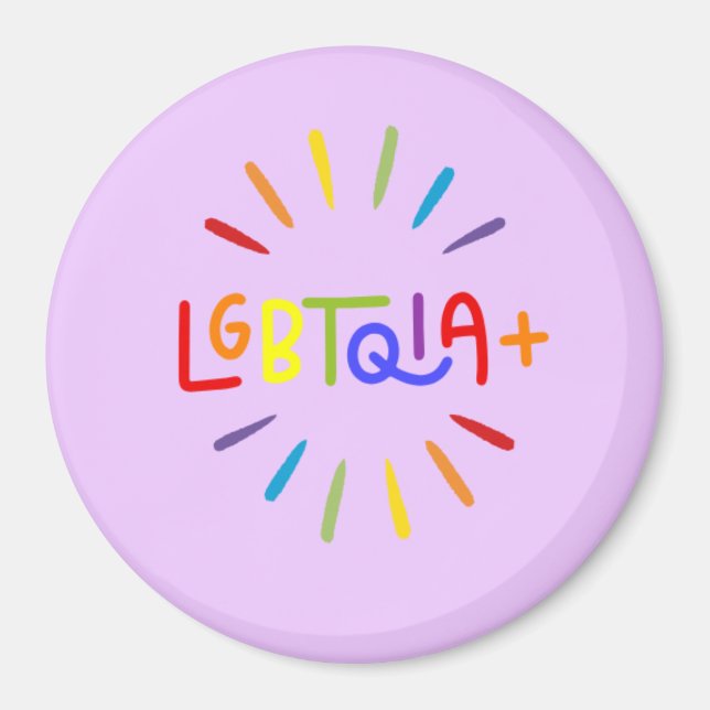 LGBTQIA+ Pride Magnet (Front)