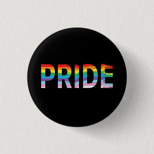 LGBTQIA Pride Month Rainbow Support 3 Cm Round Badge