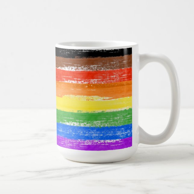 LGBTQIA+ Pride Paint Coffee Mug (Right)