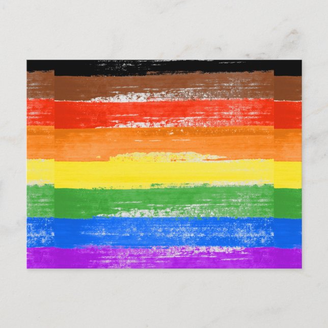 LGBTQIA+ Pride Paint Postcard (Front)