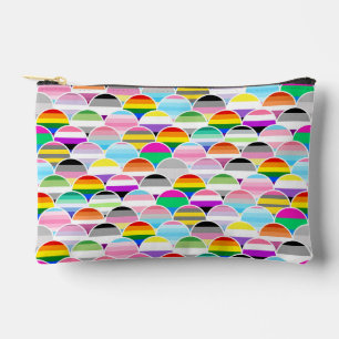 LGBTQIA+ Queer Scalloped Pride Flag Fans Accessory Pouch