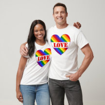 LGBTQIA+ Rainbow Flag Love Heart for Pride Month