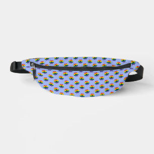 LGBTQIA+ Rainbow Pride Flag Flowers LGBT Pride Bum Bags
