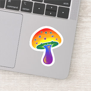 LGBTQIA Rainbow Pride Mushroom Pattern