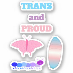 LGBTQIA Transgender Pride Caterpillar to Butterfly