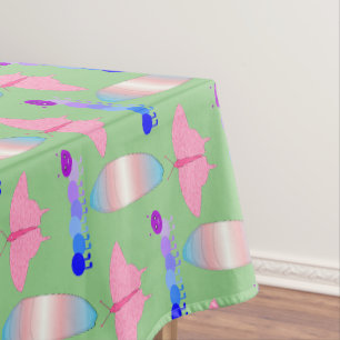 LGBTQIA Transgender Pride Caterpillar to Butterfly Tablecloth