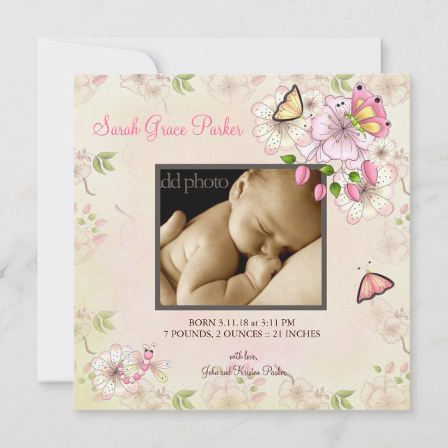 LGC | Garden Baby Announcement (Front)