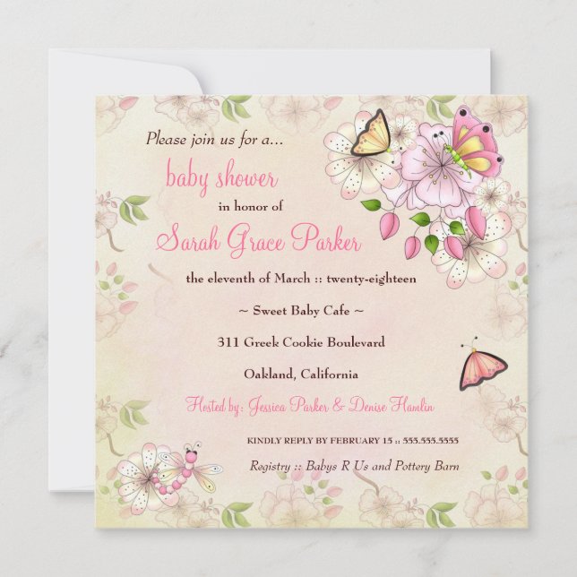 LGC Garden Baby Shower Invitation (Front)