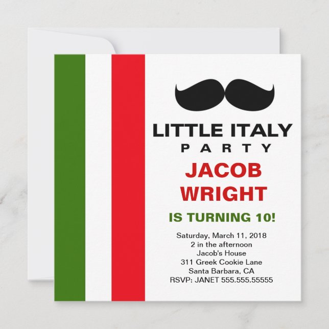 LGC Little Italy Party Invitation (Front)