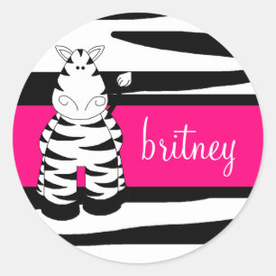 LGC   One Hot Momma Zebra Sticker