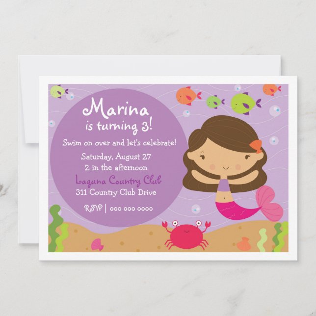 LGC | The Merry Mermaid Invitation (Front)