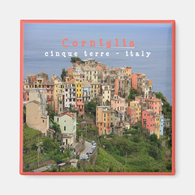 LGR001 CORNIGLIA - Cinque Terre - Fridge Magnet (Front)