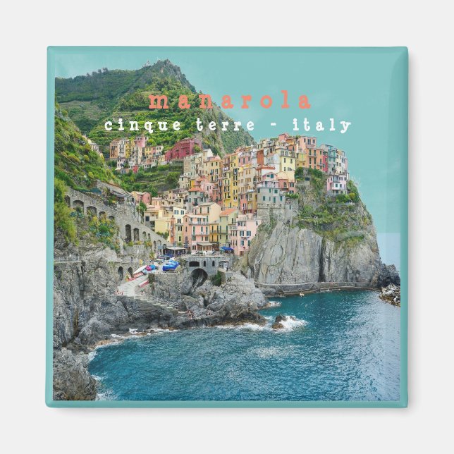 LGR009 MANAROLA - Cinque Terre - Italy - Fridge Magnet (Front)