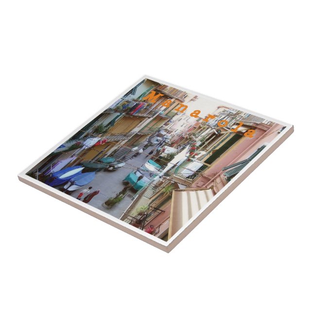 LGR015 MANAROLA - Old Town - Cinque Terre - Tile (Side)