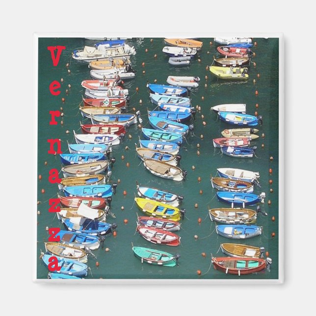 LGR016 VERNAZZA - Harbour - Cinque Terre - Fridge Magnet (Front)