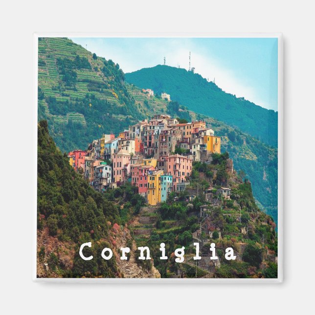 LGR019 CORNIGLIA - Cinque Terre - Italy - Fridge Magnet (Front)