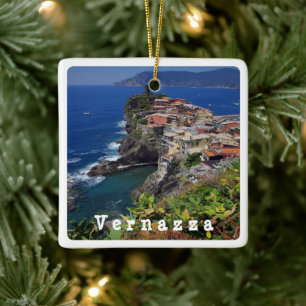LGR024 VERNAZZA - Cinque Terre - Italy, Ceramic Ornament