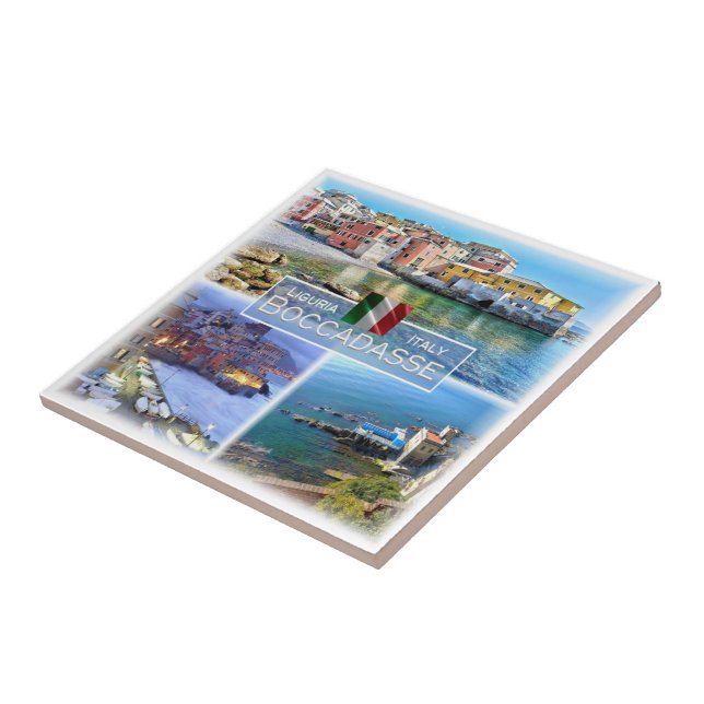 LGR045 BOCCADASSE, Mosaic, Italy, Tile (Side)