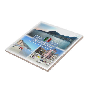 LGR055 ALASSIO, Mosaic, Liguria, Italy, Tile