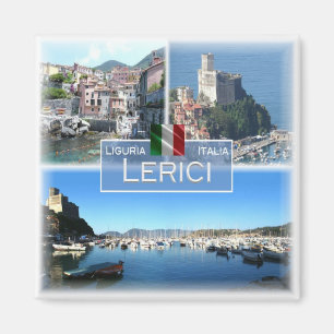 LGR056 LERICI, Mosaic, Liguria, Italy, Fridge Magnet