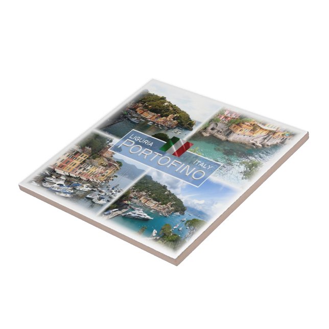 LGR063 PORTOFINO, Mosaic, Liguria, Italy, Tile (Side)