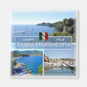 LGR064 SANTA MARGHERITA LIGURE, Mosaic Fridge, Magnet