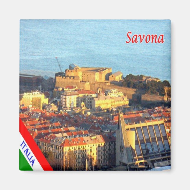 LGR078 SAVONA - Liguria - Italy - Fridge Magnet (Front)