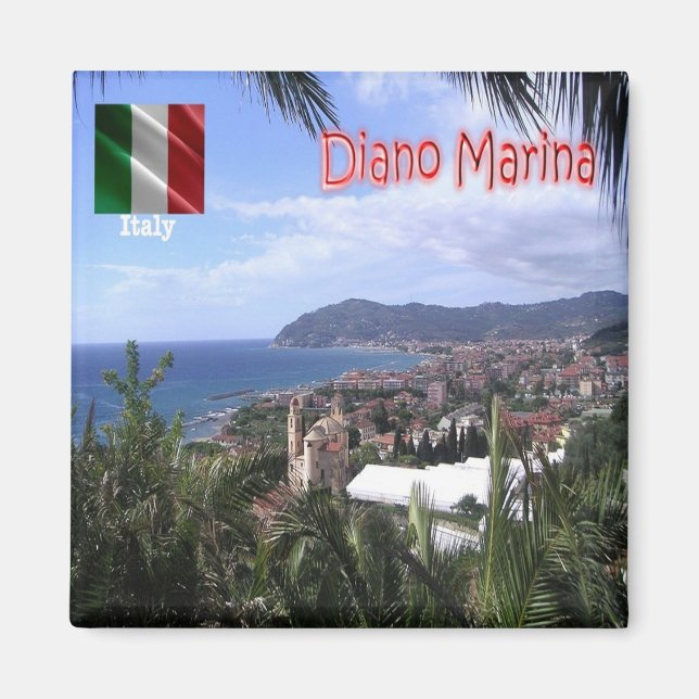 LGR090 DIANO MARINA, Liguria, Italy, Fridge Magnet (Front)