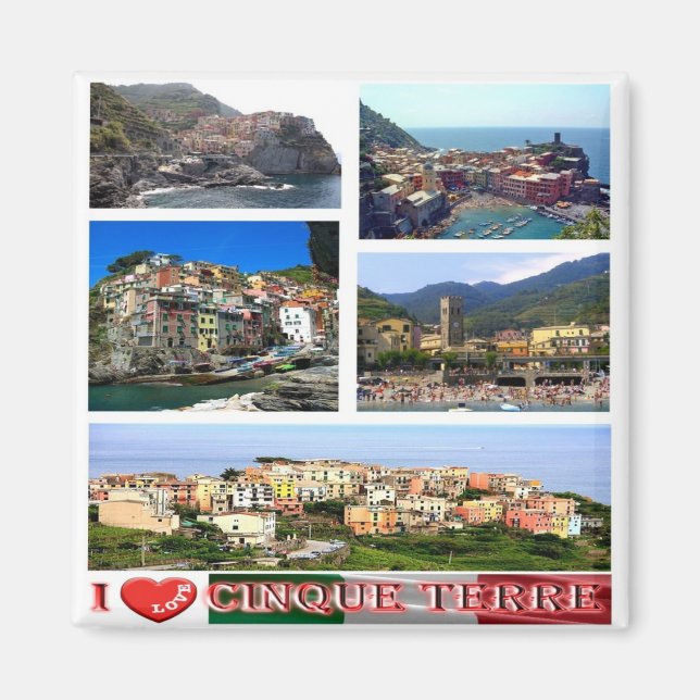 LGR104 CINQUE TERRE I Love - Italy - Fridge        Magnet (Front)