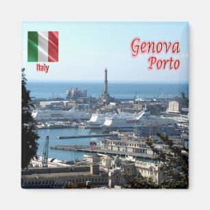 LGR150 GENOA PORT, Liguria, Italy, Fridge Magnet