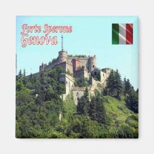 LGR154 GENOA, Fort Sperone, Italy, Fridge Magnet