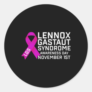 Lgs Awareness Day Lennox Gastaut Syndrome Awarenes Classic Round Sticker