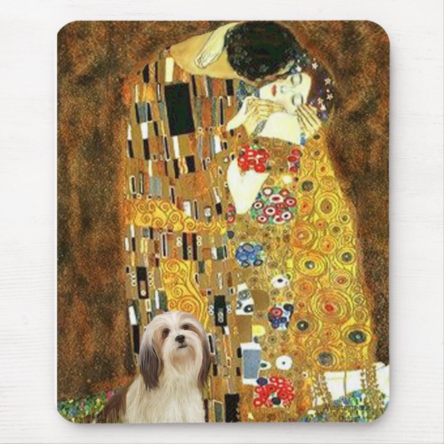 Lhasa Apso 4 - The Kiss Mouse Mat (Front)