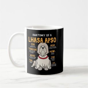 Lhasa Apso Anatomy Funny Dog Mum Dad Gift Sweatshi Coffee Mug