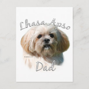 Lhasa Apso Dad 2 Postcard