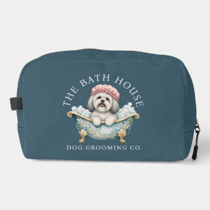 Lhasa Apso Dog Grooming Kit Tool Bag Teal