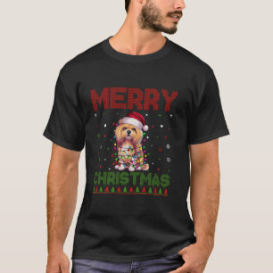 Lhasa Apso Dog Lovers Santa Hat Funny Ugly Christm T-Shirt