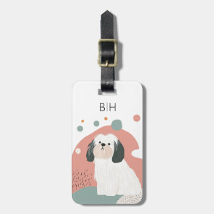 Lhasa Apso Dog Luggage Tag