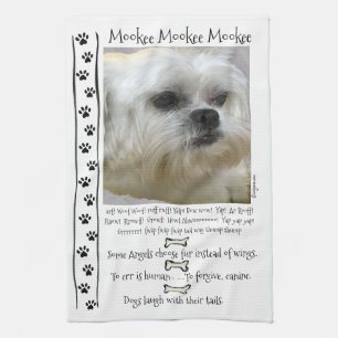 Lhasa Apso Dog Quotes Tea Towel