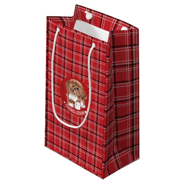 Lhasa Apso dog Small Gift Bag (Front Angled)