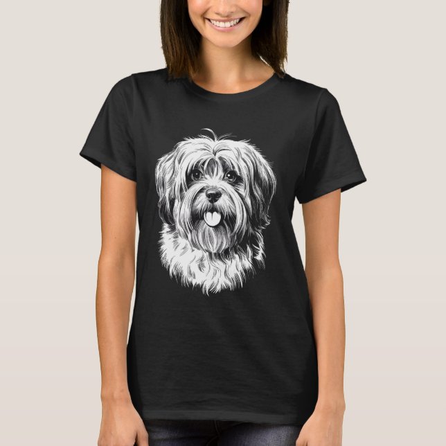 Lhasa Apso Dog T-Shirt (Front)