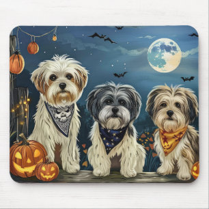 Lhasa Apso Halloween Spooky  Mouse Mat