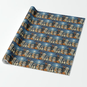 Lhasa Apso Halloween Spooky  Wrapping Paper