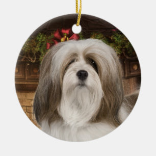 Lhasa Apso Holiday Ornament