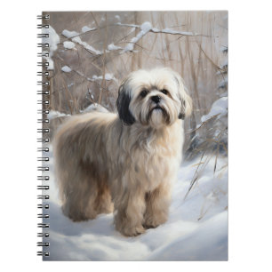 Lhasa Apso Let It Snow Christmas  Notebook